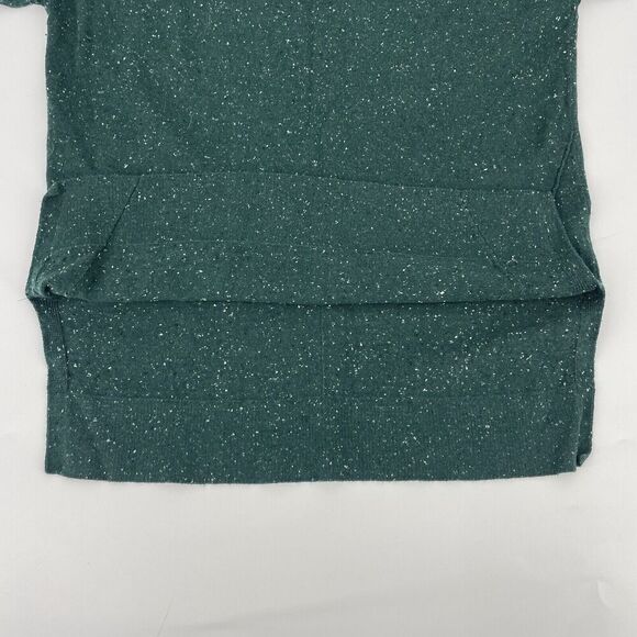ANN Taylor LOFT Sweater Women's Small Green Christmas Knit Hi-Low Hem Pullover - Picture 4 of 9